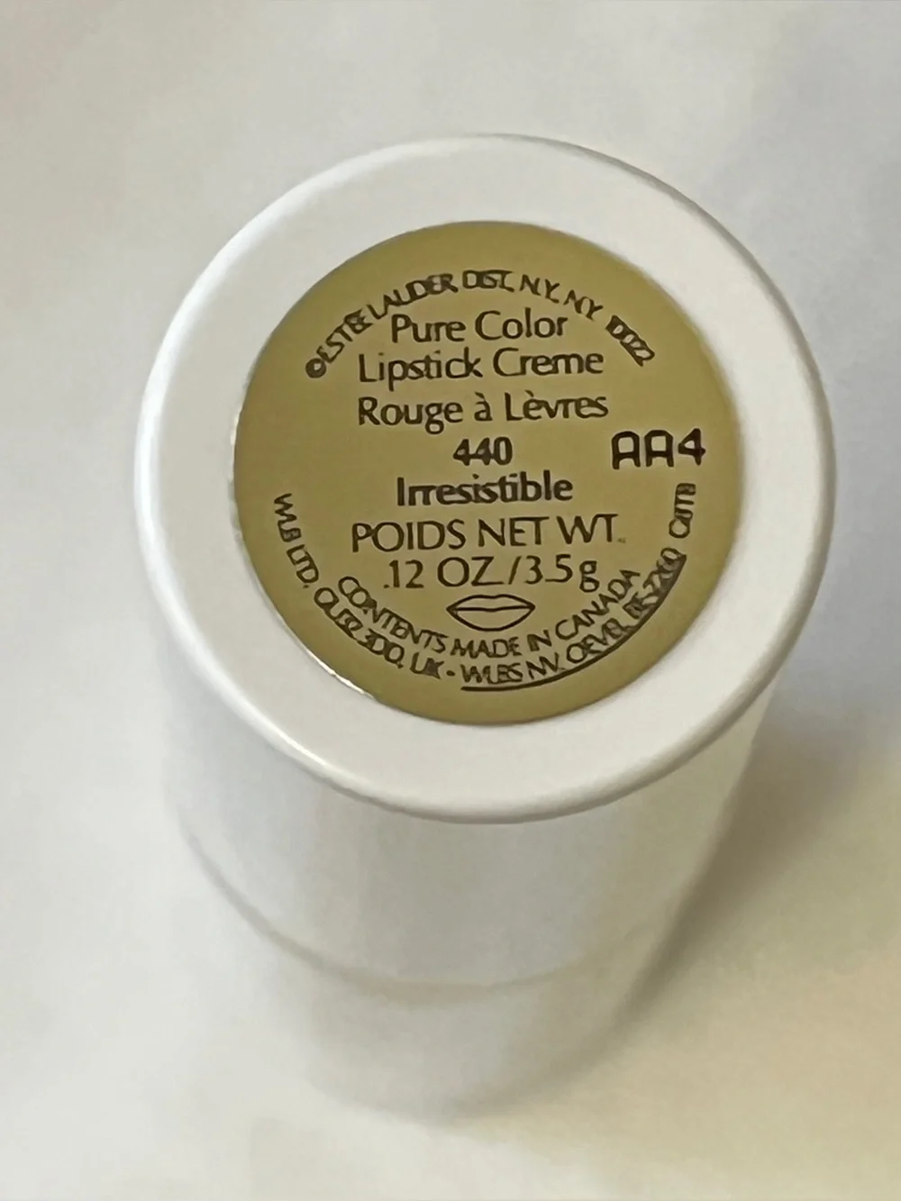 Estee Lauder Pure Color 440 Irresistible Lipstick Cream Finish & Bag Bundle Set